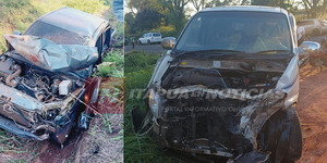 ACCIDENTE Y VUELCO DEJÓ HERIDOS EN GENERAL ARTIGAS