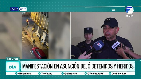 Manifestación dejó detenidos y heridos en Asunción