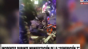 Represión policial, forcejeos y detenciones tras manifestación de la “Generación Z”