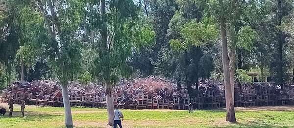 MEC: pupitres seguirán a la intemperie en predios militares hasta fin de año, dicen - Nacionales - ABC Color