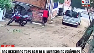 Detienen a dos sujetos con antecedentes por asalto a un lavadero en Luque