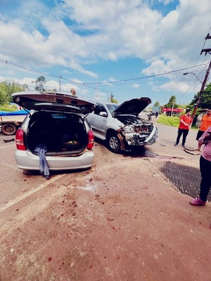 Grave accidente de tránsito en Ruta PY01, en Coronel Bogado