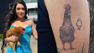 Un fan de Laurys Dyva se tatuó a Hortensia en bikini - Teleshow