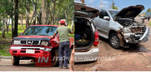 TRIPLE COLISIÓN DEJÓ HERIDOS Y DAÑOS EN CORONEL BOGADO 
