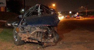 Violento choque deja un conductor herido en Capiatá | Unicanal