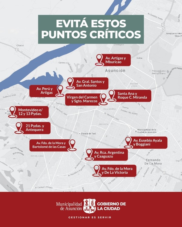Peligrosos raudales: piden evitar los «puntos críticos»
