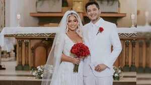 Junior Rodríguez romantiqueo en redes tras renovar sus votos matrimoniales con Fátima Román - Teleshow