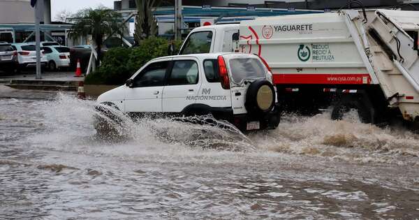 Diario HOY | Gran cantidad de agua caída en Asunción y Central, lluvias seguirán hasta el jueves