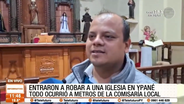 Entraron a robar a una iglesia en Ypané