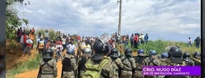 Fuerte despliegue policial en Canindeyú tras incidentes con campesinos - ADN Digital