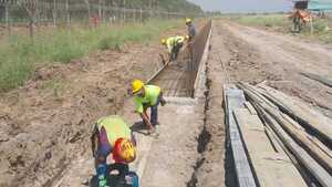 Construcción de nuevo puente sobre arroyo Itay con avance de casi 50%