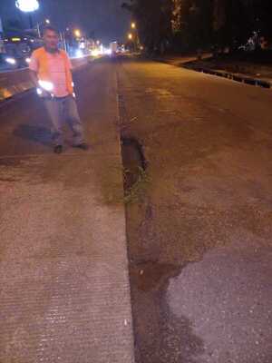 Desde el MOPC afirman que comuna fernandina «exageró» al hablar de un «gigantesco bache» sobre la Ruta PY 02