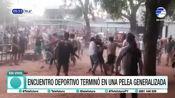 Torneo termina en batalla campal en Ñemby
