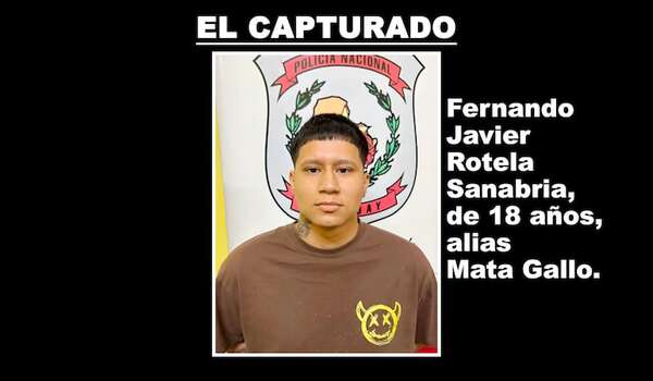 Capturan en Guarambaré a Mata Gallo, el hijo de Armando Rotela  - Policiales - ABC Color