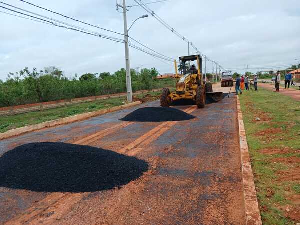 Reparan tramo dañado de la Avda. Pinedo con apoyo de la Municipalidad y el MOPC - Concepción al Día