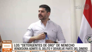 Detergentes de oro'' de Nenecho: vendedora admite el delito y devuelve parte del dinero