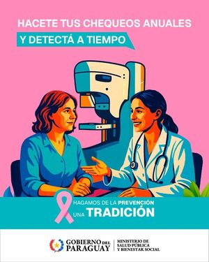 Prevención y control anual para reducir riesgo de cáncer de mama