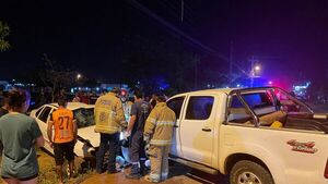 Accidente múltiple en Concepción: dos autos y una moto involucrados - Concepción al Día