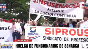 Más de 1.000 funcionarios de SENACSA exigen reajuste salarial