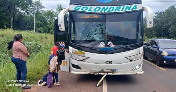 Diario HOY | Motociclista fallece tras ser embestido por bus de larga distancia en San Pedro