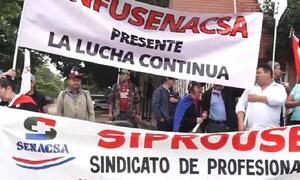 Funcionarios de Senacsa inician huelga para exigir un aumento salarial del 40% – Prensa 5