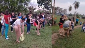 Jugaron “bombacha veloz” en baby shower