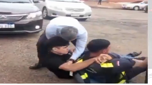 Video: Por rap freestyle, un PMT de Encarnación termina siendo agredido