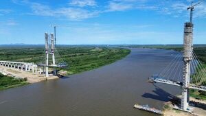 El puente de Carmelo Peralta registra un avance del 82%