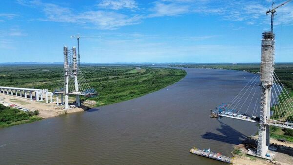 El puente de Carmelo Peralta registra un avance del 82%