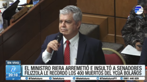 Enrique Riera justificó la brutal represión a manifestantes