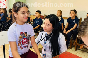 UNISUD desarrolló Gran Proyecto de Extensión Universitaria “Niño Saludable, Escuela Protegida” en la Escuela Juan E. O'Leary - El Nordestino
