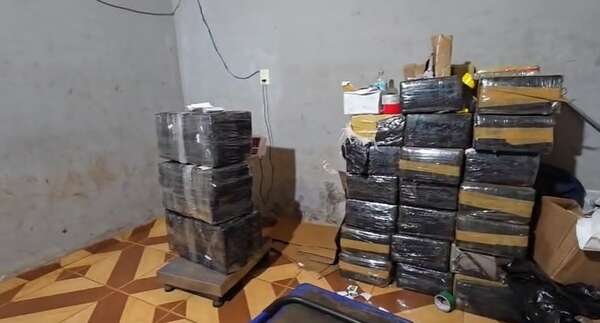 Incautan más de mil kilos de marihuana en una vivienda