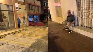 Abuelito espera todos los días a su nieta en la parada y la acompaña para que llegue sana y salva a casa