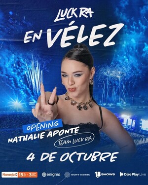 Nath Aponte sigue brillando en Argentina y subirá al escenario con Luck Ra
