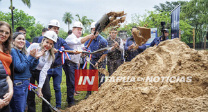 INICIA SEGUNDA ETAPA DE CONSTRUCCIÓN DEL POLIDEPORTIVO DE CNEL. BOGADO