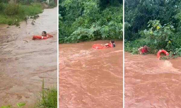 Bombero evita que arroyo en Capiatá arrastre a una mujer – Prensa 5