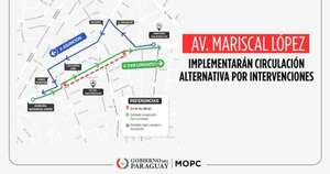 Diario HOY | Implementan circulación alternativa en tramo de la avenida Mariscal López