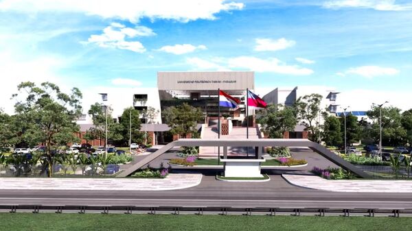 Palada inicial de la nueva sede de la Universidad Politécnica Taiwán–Paraguay