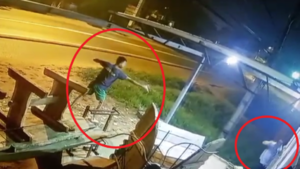 Video: Herrero ataca con una hondita a presunto ladrón y frustra robo en Limpio