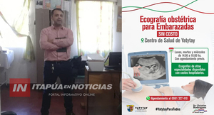 CENTRO DE SALUD DE YATYTAY OFRECE ECOGRAFÍAS OBSTÉTRICAS GRATUITAS