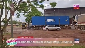 Accidente fatal en Fram: mecánico muere al intentar soldar un tanque de combustible