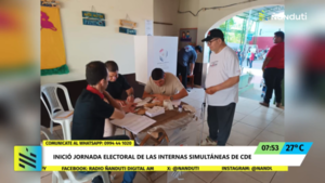 Arrancan las internas partidarias en Ciudad del Este: 300 mesas habilitadas y voto por papeletas