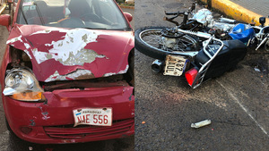 Motociclista fallece tras accidente en pleno centro de Encarnación
