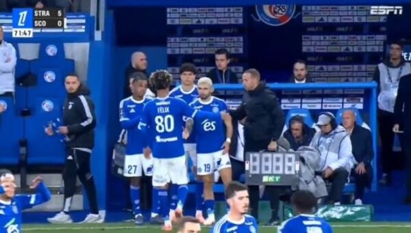 Versus / Julio Enciso tuvo su estreno en goleada del Racing de Estrasburgo