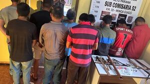 A honditazos se enfrentaron vecinos en Minga Guazú