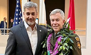 Expresidente Mario Abdo refuerza lazos con militares de élite en Tampa Florida, EE.UU - OviedoPress