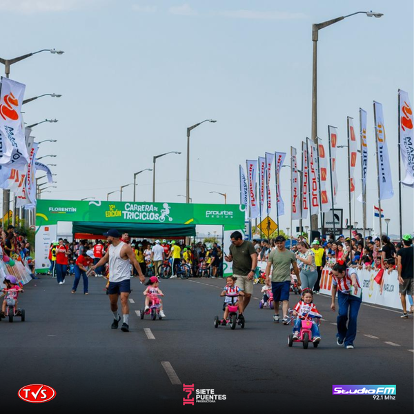 ENCARNACIÓN VIBRÓ EN LA 12ª EDICIÓN DE LA CARRERA DE TRICICLO - «TVS DIGITAL»
