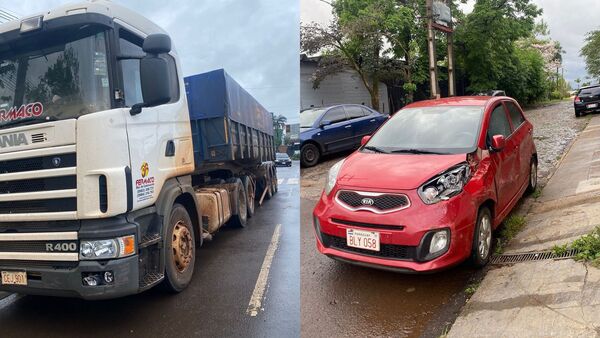 Accidente de tránsito en la "rotonda Boquerón" deja solo daños materiales