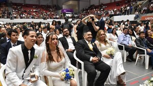 El esperado sí, quiero: Más de 600 parejas anotaron a favor del amor