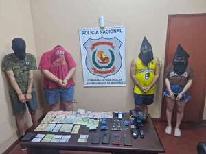 Cuatro detenidos e incautación de drogas en operativo en Ayolas - Policiales - ABC Color